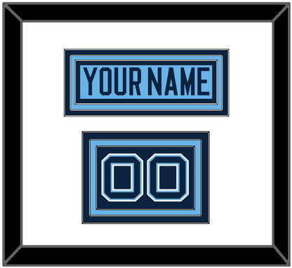 Maine Hockey Nameplate & Number (Shoulder) - Alternate Light Blue (2007-2008) - Premier Tier 1