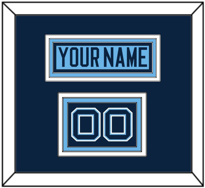Maine Hockey Nameplate & Number (Shoulder) - Alternate Light Blue (2007-2008) - Premier Tier 3