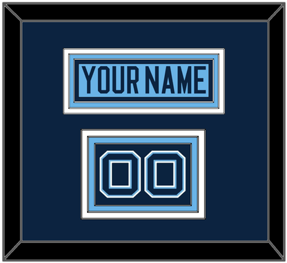 Maine Hockey Nameplate & Number (Shoulder) - Alternate Light Blue (2007-2008) - Premier Tier 3