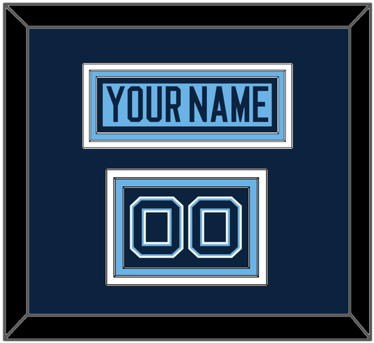 Maine Hockey Nameplate & Number (Shoulder) - Alternate Light Blue (2007-2008) - Premier Tier 3