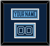 Maine Hockey Nameplate & Number (Shoulder) - Alternate Light Blue (2007-2008) - Triple Mat 3