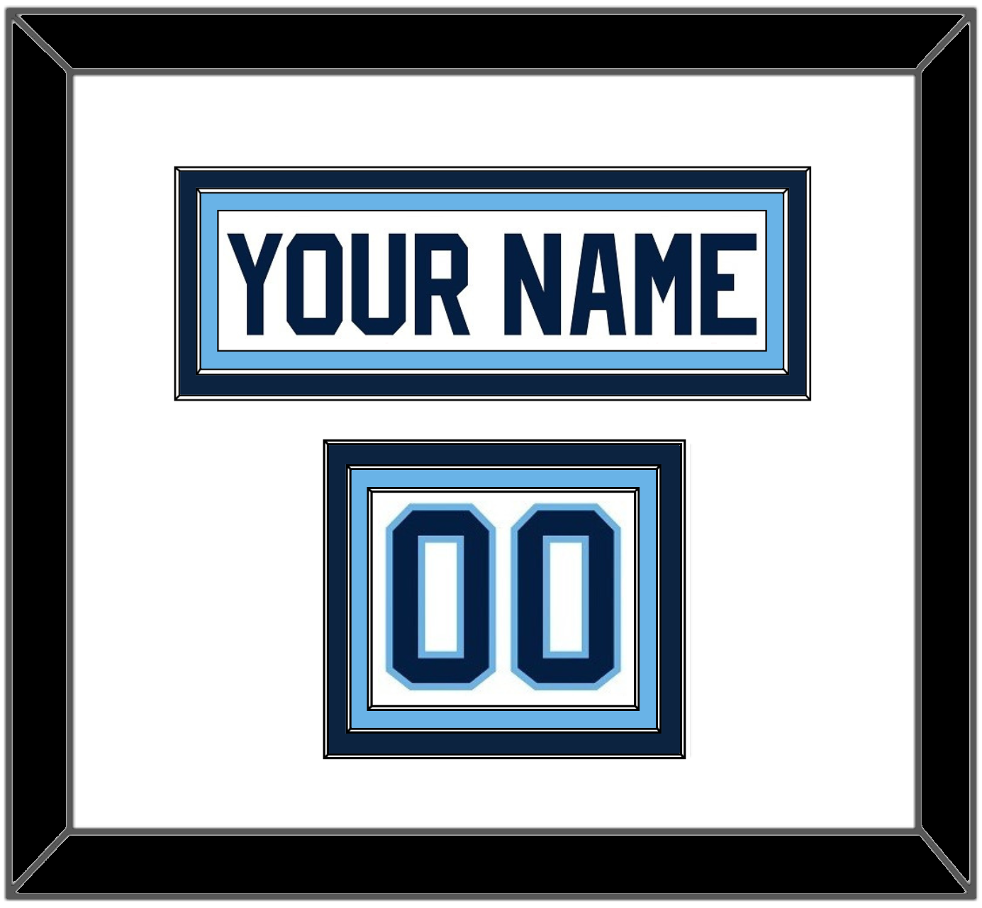 Maine Hockey Nameplate & Number (Shoulder) - Home White (1993-1994) - Premier Tier 1