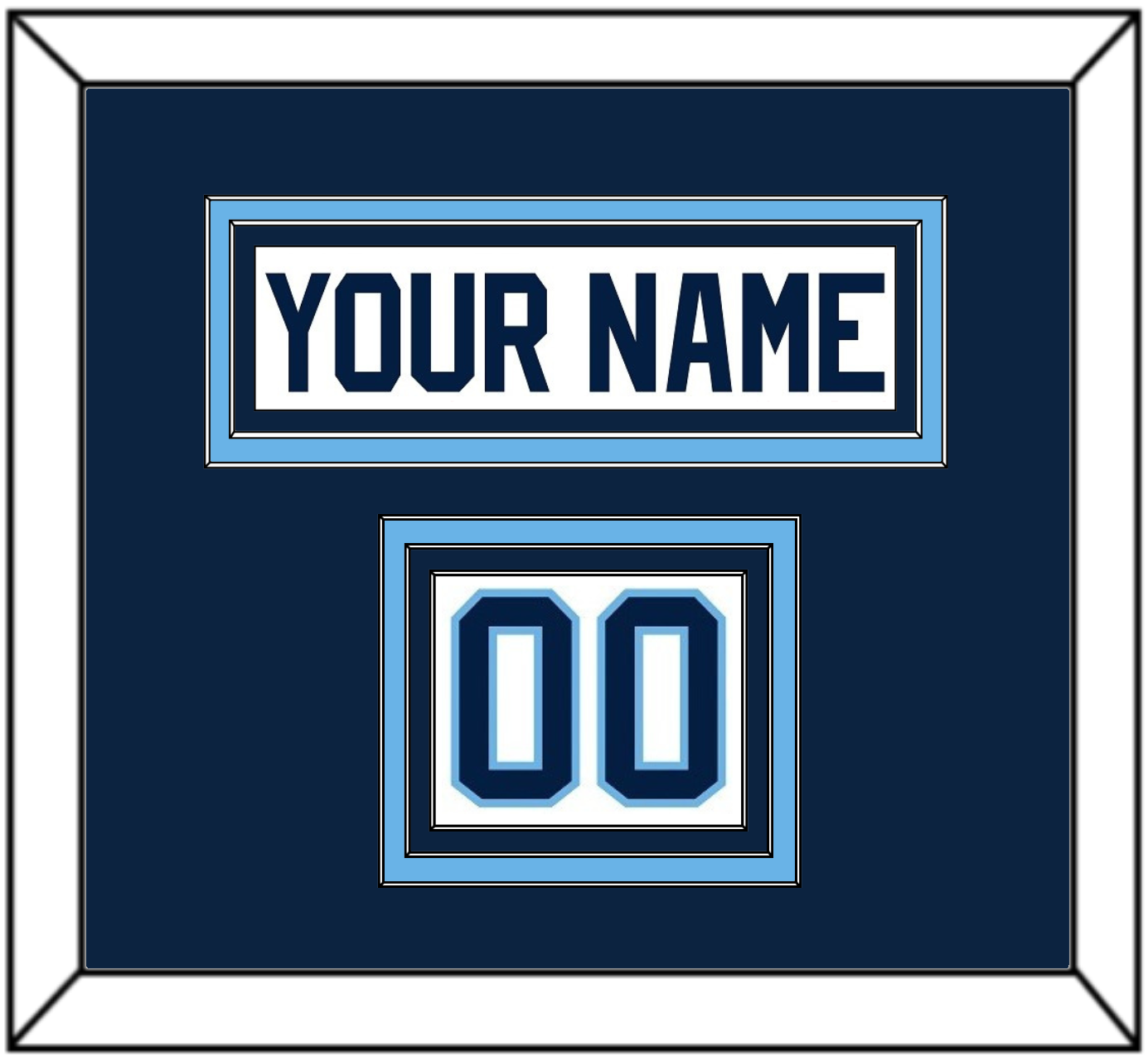 Maine Hockey Nameplate & Number (Shoulder) - Home White (1993-1994) - Premier Tier 2