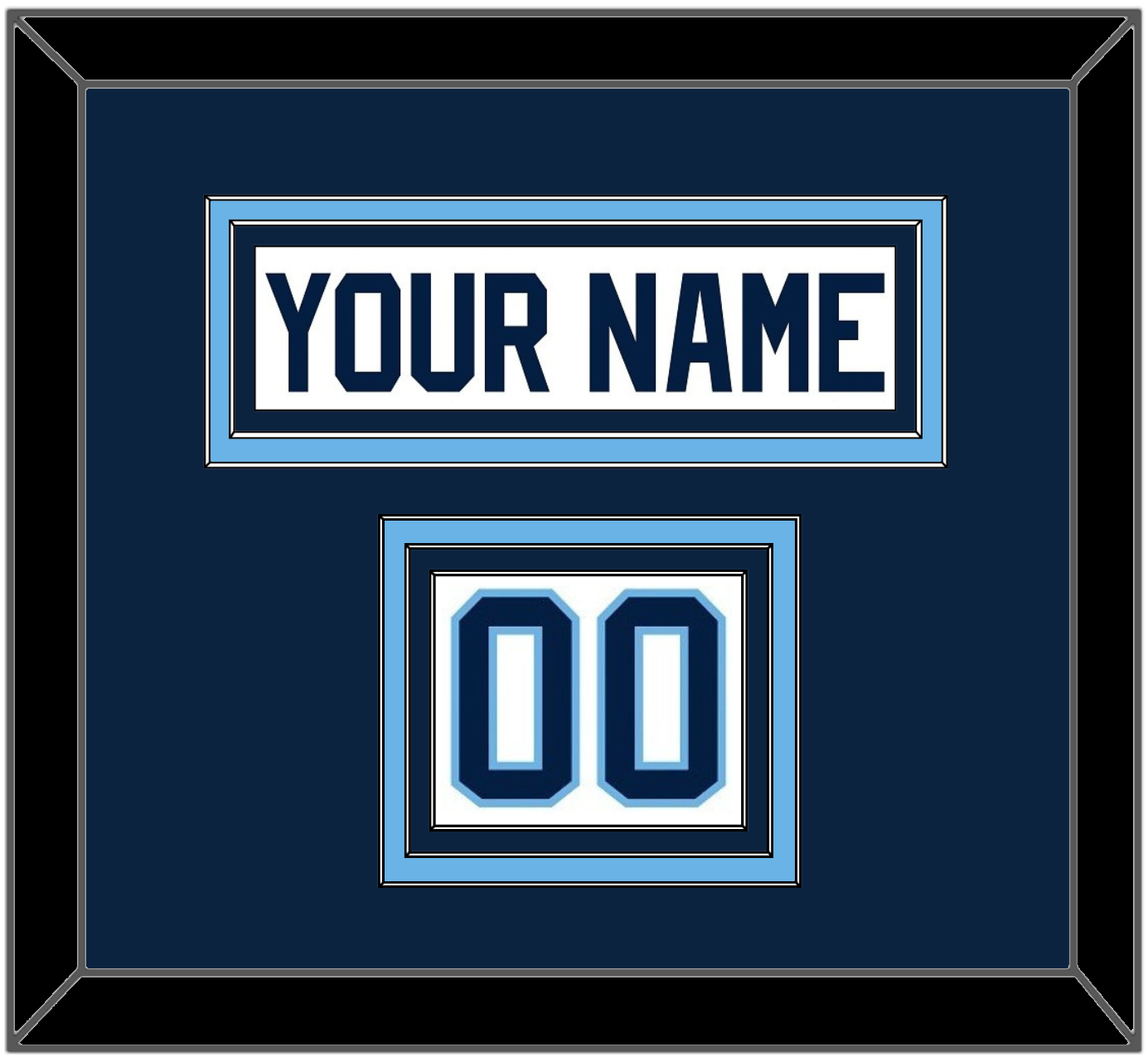 Maine Hockey Nameplate & Number (Shoulder) - Home White (1993-1994) - Premier Tier 2