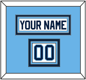 Maine Hockey Nameplate & Number (Shoulder) - Home White (1993-1994) - Triple Mat 3