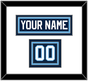 Maine Hockey Nameplate & Number (Shoulder) - Road Navy Blue (1993-1994) - Triple Mat 1