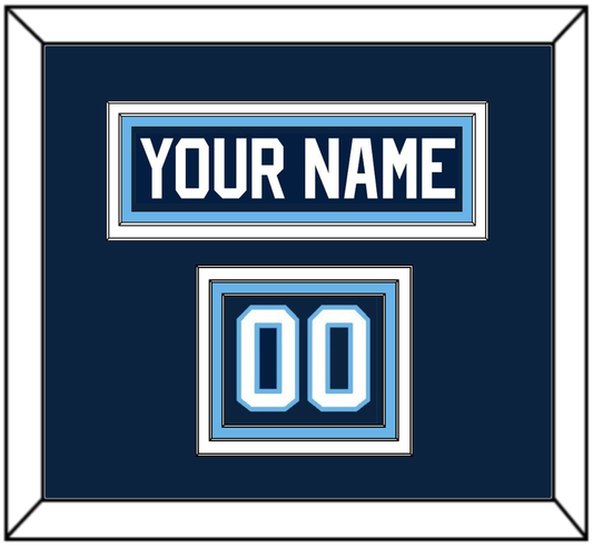 Maine Hockey Nameplate & Number (Shoulder) - Road Navy Blue (1993-1994) - Premier Tier 2