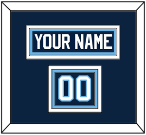 Maine Hockey Nameplate & Number (Shoulder) - Road Navy Blue (1993-1994) - Triple Mat 2