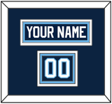 Maine Hockey Nameplate & Number (Shoulder) - Road Navy Blue (1993-1994) - Triple Mat 2