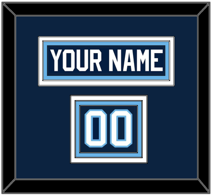 Maine Hockey Nameplate & Number (Shoulder) - Road Navy Blue (1993-1994) - Premier Tier 2