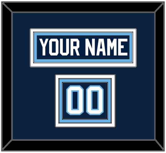 Maine Hockey Nameplate & Number (Shoulder) - Road Navy Blue (1993-1994) - Premier Tier 2