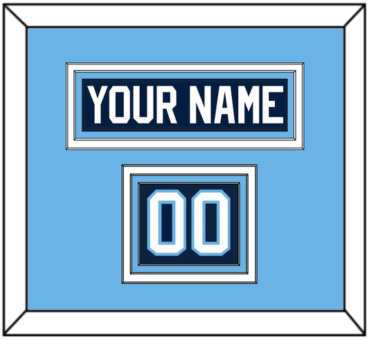 Maine Hockey Nameplate & Number (Shoulder) - Road Navy Blue (1993-1994) - Premier Tier 3