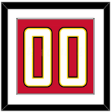 Maryland Basketball Number - Road Red (2013-2015) - Single Mat 1
