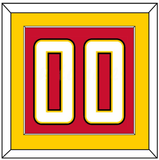 Maryland Basketball Number - Road Red (2013-2015) - Single Mat 3