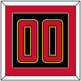 Maryland Basketball Number - Road Black (2013-2015) - Single Mat 2