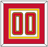 Maryland Basketball Number - Home White (2013-2015) - Double Mat 3