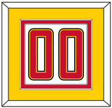 Maryland Basketball Number - Home White (2013-2015) - Double Mat 5