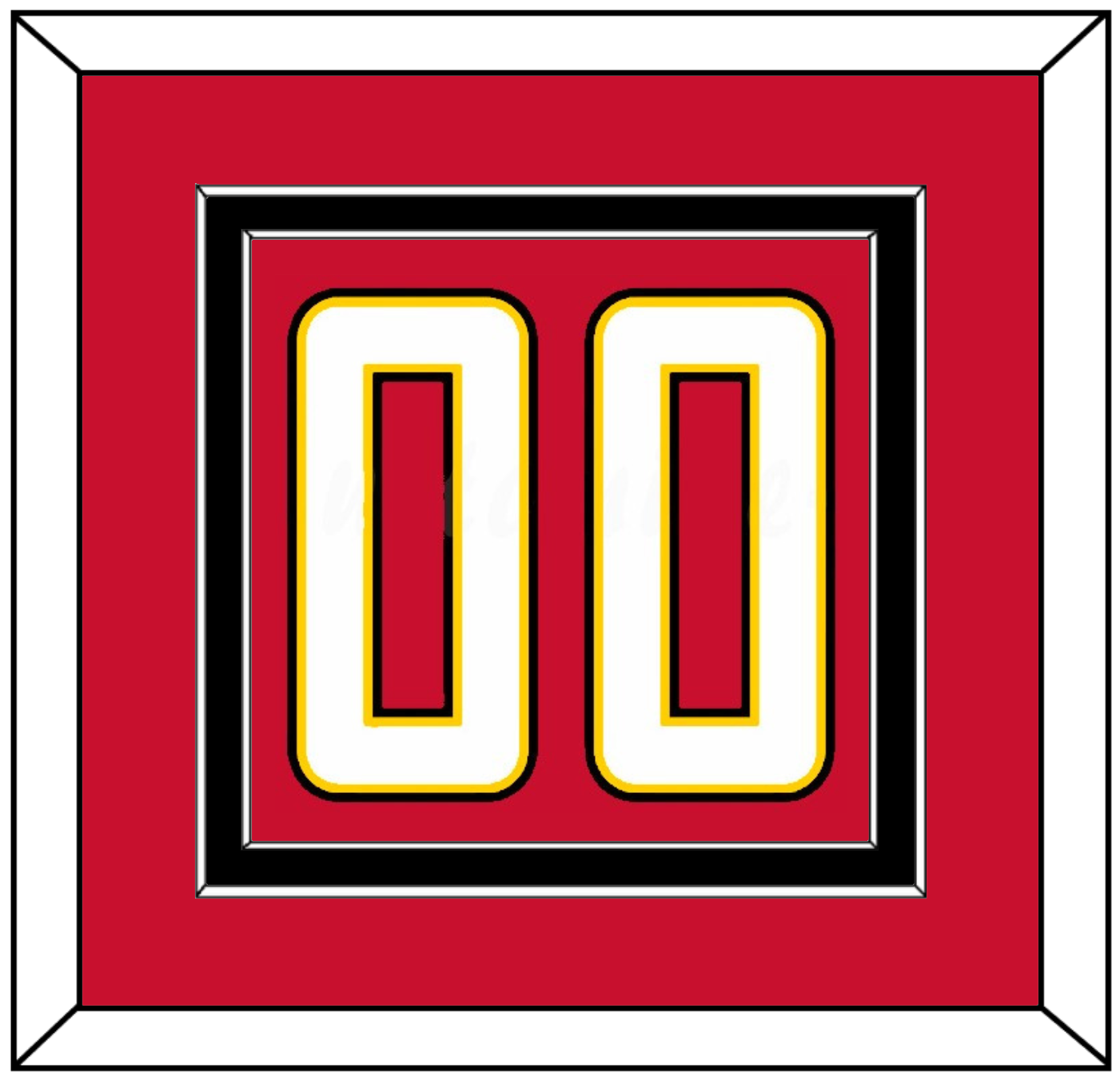 Maryland Basketball Number - Road Red (2013-2015) - Signature Tier 2