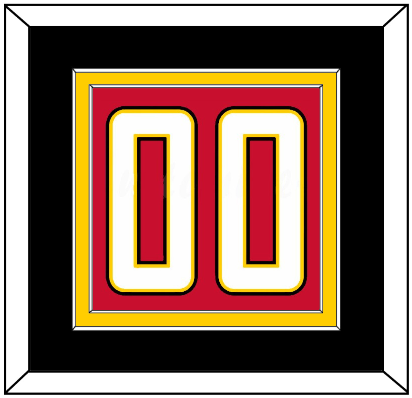 Maryland Basketball Number - Road Red (2013-2015) - Signature Tier 3