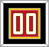 Maryland Basketball Number - Road Red (2013-2015) - Double Mat 3