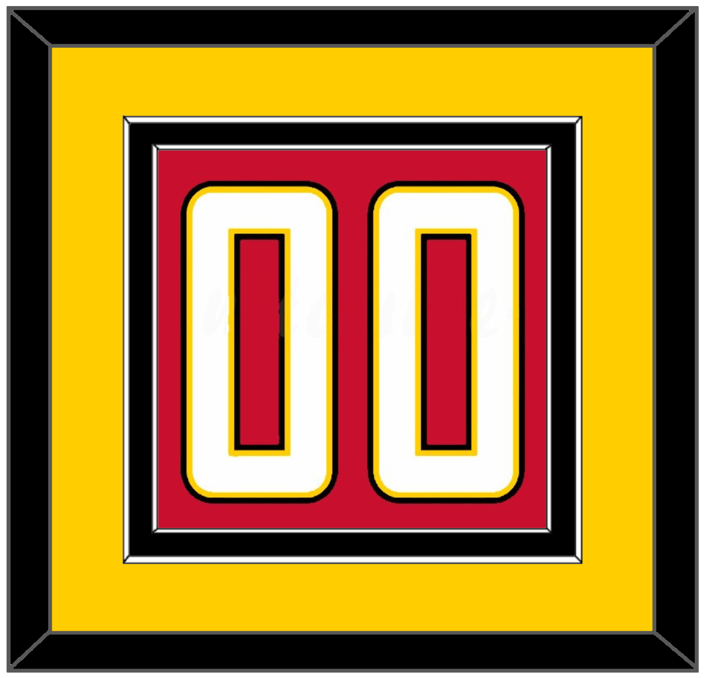 Maryland Basketball Number - Road Red (2013-2015) - Signature Tier 4