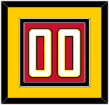 Maryland Basketball Number - Road Red (2013-2015) - Double Mat 4
