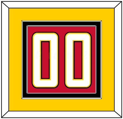 Maryland Basketball Number - Road Red (2013-2015) - Signature Tier 4