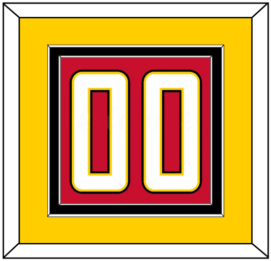 Maryland Basketball Number - Road Red (2013-2015) - Signature Tier 4