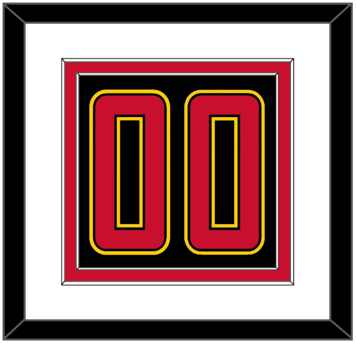 Maryland Basketball Number - Road Black (2013-2015) - Signature Tier 1