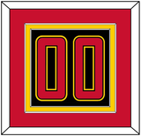 Maryland Basketball Number - Road Black (2013-2015) - Double Mat 3