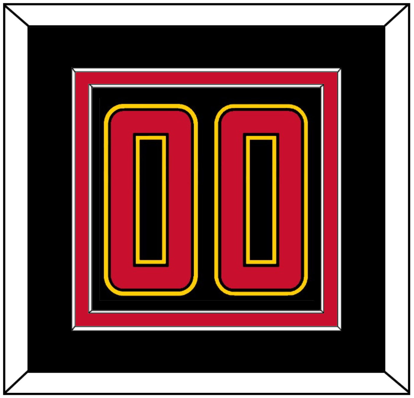 Maryland Basketball Number - Road Black (2013-2015) - Signature Tier 4