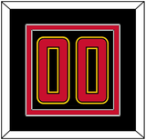 Maryland Basketball Number - Road Black (2013-2015) - Double Mat 4