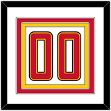 Maryland Basketball Number - Home White (2013-2015) - Triple Mat 1