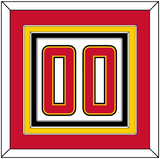 Maryland Basketball Number - Home White (2013-2015) - Triple Mat 2