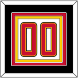 Maryland Basketball Number - Home White (2013-2015) - Triple Mat 3