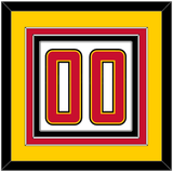 Maryland Basketball Number - Home White (2013-2015) - Triple Mat 4