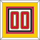Maryland Basketball Number - Home White (2013-2015) - Triple Mat 4