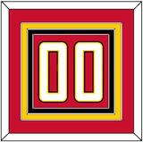Maryland Basketball Number - Road Red (2013-2015) - Triple Mat 2
