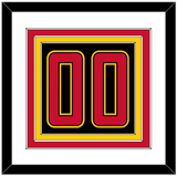 Maryland Basketball Number - Road Black (2013-2015) - Triple Mat 1
