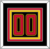 Maryland Basketball Number - Road Black (2013-2015) - Triple Mat 2