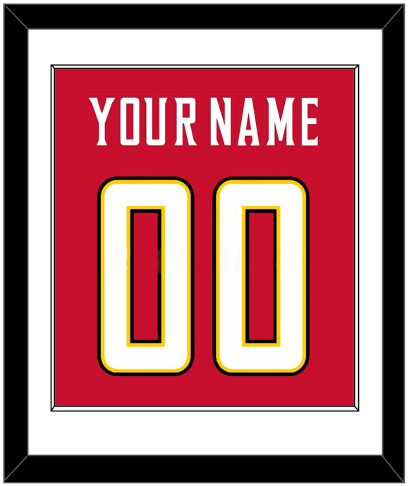 Maryland Basketball Name & Number - Road Red (2013-2015) - Single Mat 1