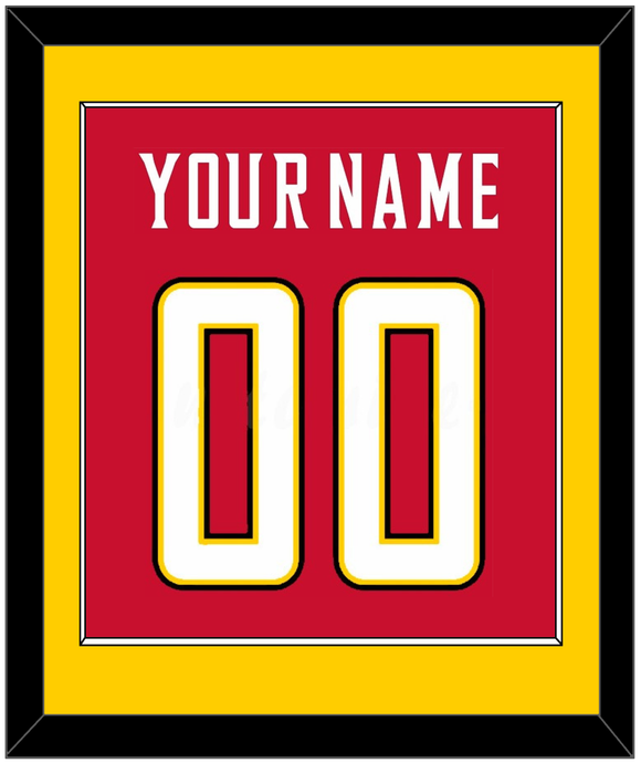 Maryland Basketball Name & Number - Road Red (2013-2015) - Single Mat 3