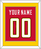 Maryland Basketball Name & Number - Road Red (2013-2015) - Single Mat 3