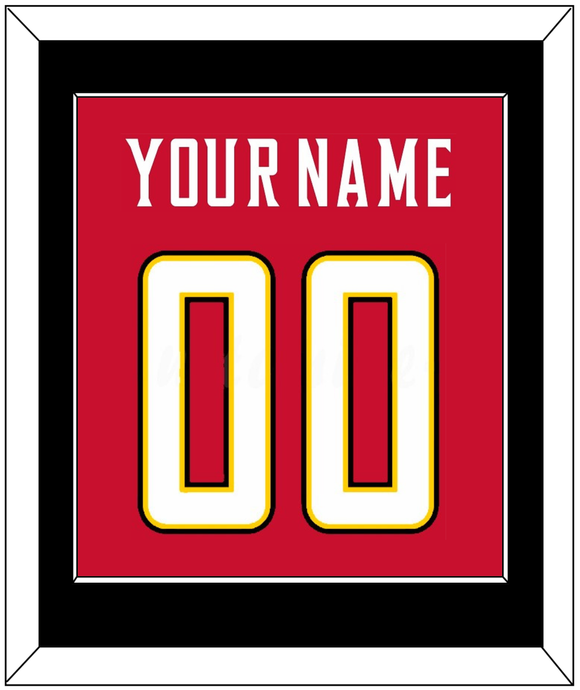 Maryland Basketball Name & Number - Road Red (2013-2015) - Single Mat 2