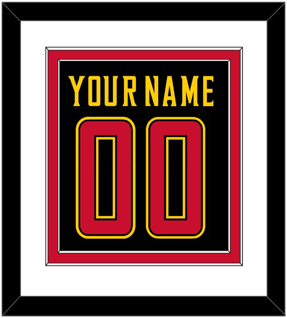 Maryland Basketball Name & Number - Road Black (2013-2015) - Double Mat 1