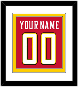 Maryland Basketball Name & Number - Road Red (2013-2015) - Double Mat 1