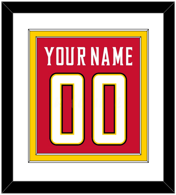 Maryland Basketball Name & Number - Road Red (2013-2015) - Double Mat 1