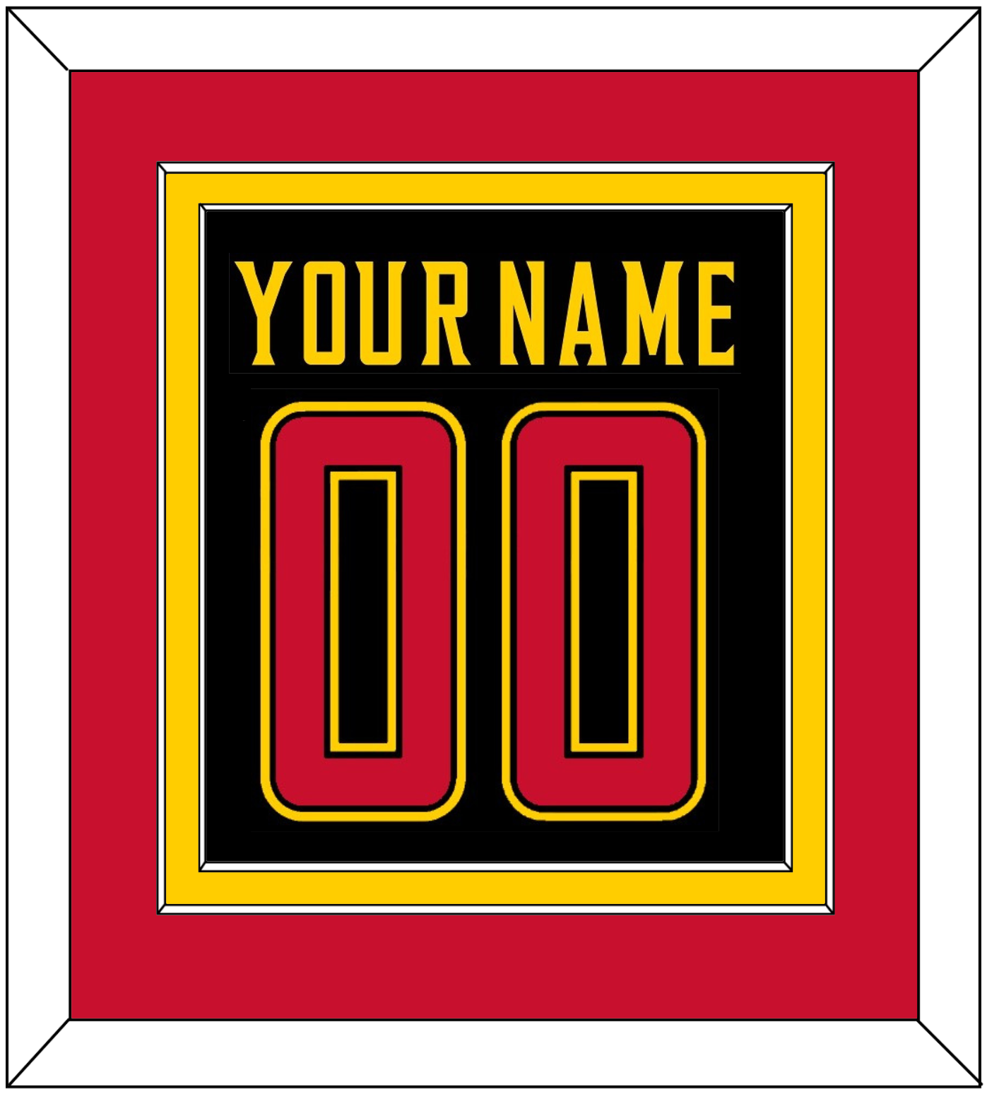 Maryland Basketball Name & Number - Road Black (2013-2015) - Signature Tier 3