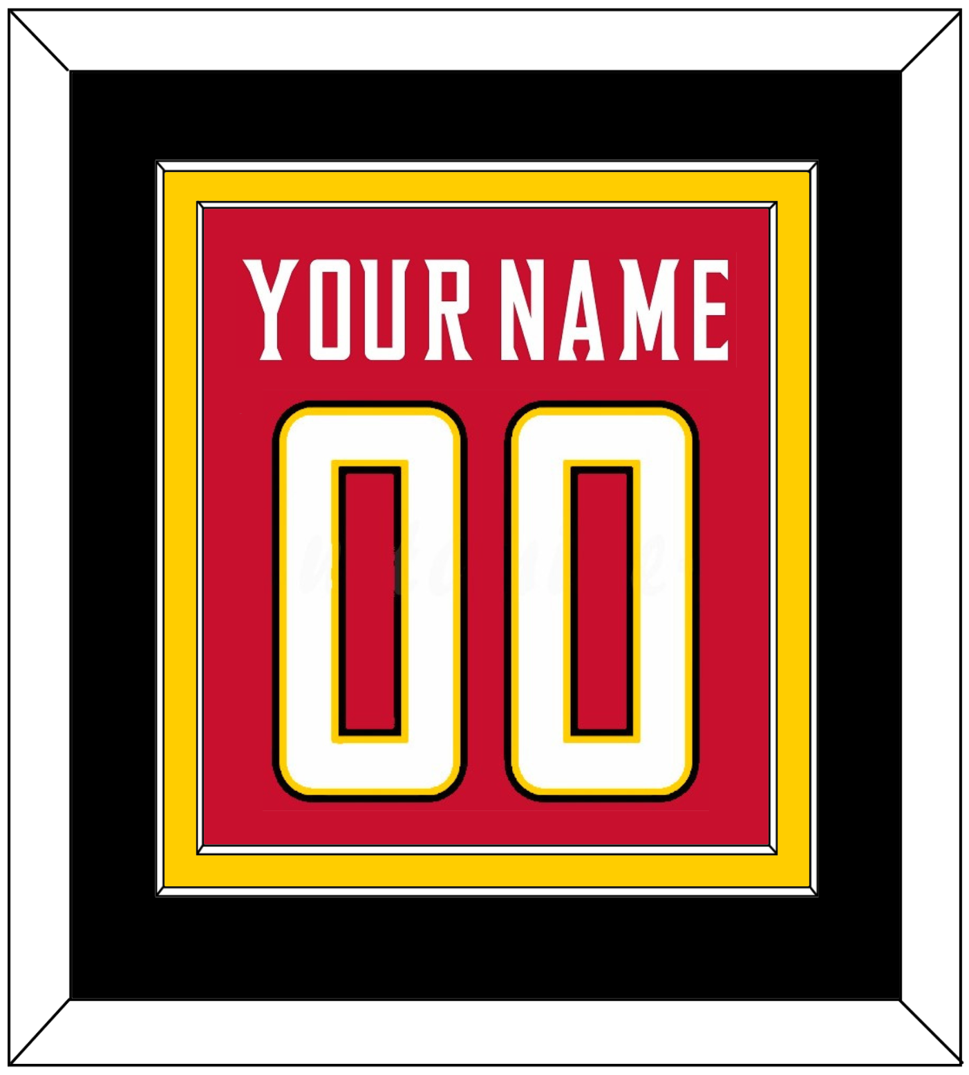 Maryland Basketball Name & Number - Road Red (2013-2015) - Signature Tier 2