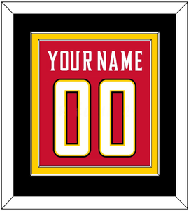 Maryland Basketball Name & Number - Road Red (2013-2015) - Double Mat 2